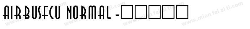 AirbusFCU Normal字体转换